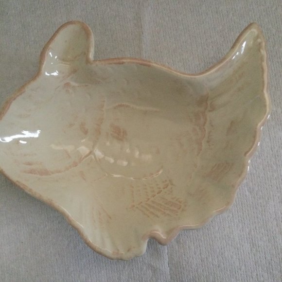 2006 Boston Warehouse homecoming Dip Bowl and Spreader 2 pieces Set ceramic - Picture 2 of 7